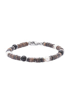 Kimolos-SORUNLU - Boysenberry Bracelet 316 Ayar çelik Ve Doğal Taşlı Erkek Bileklik-Bileklik-1-fleurdirect.live