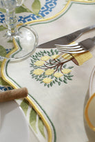 Km Home Collection-2'li Set Limon İşlemeli Pamuk Amerikan Servis-Sunum Aksesuarları-6-fleurdirect.live