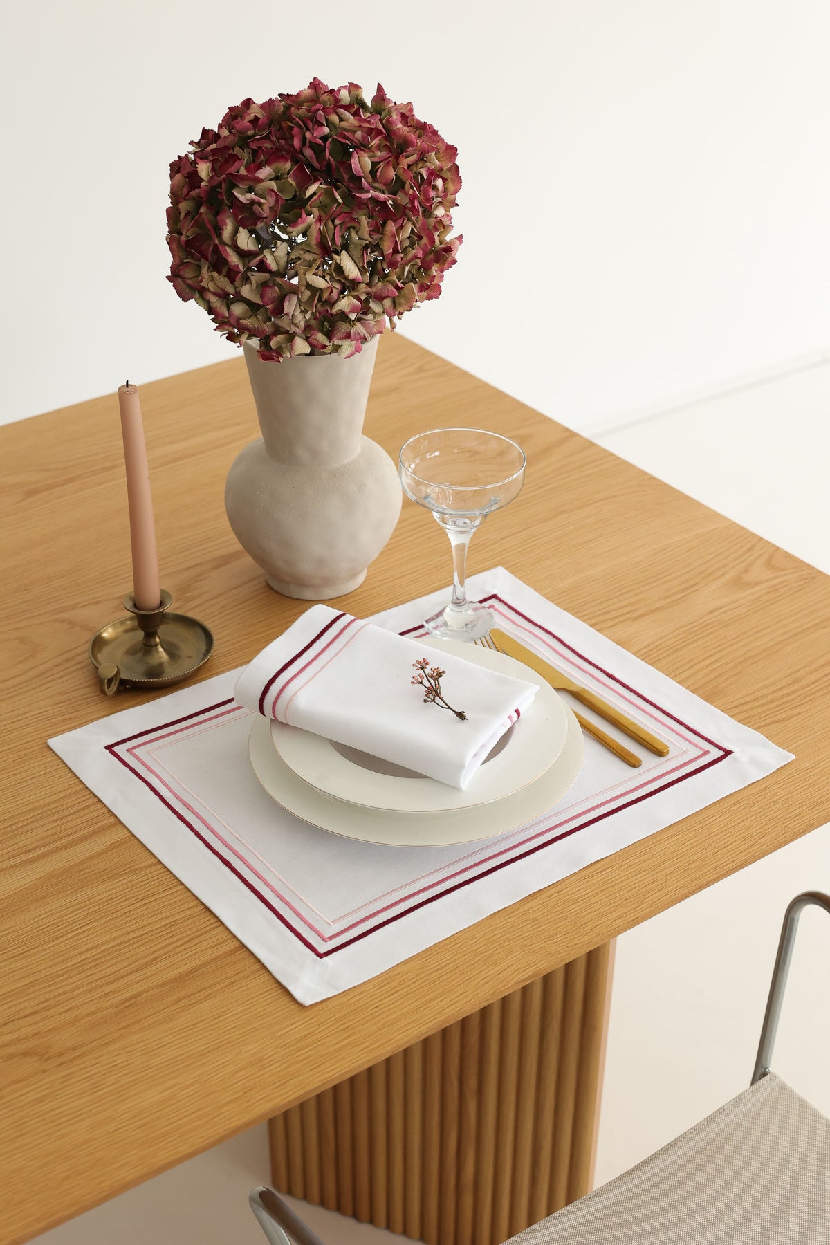 Km Home Collection-2'li Set Rosé Amerikan Servis-Sunum Aksesuarları-4-fleurdirect.live