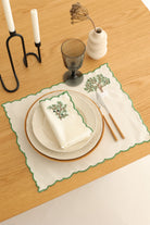 Km Home Collection-2'li Set Zeytin Ağacı İşlemeli Pamuk Peçete-Sunum Aksesuarları-2-fleurdirect.live