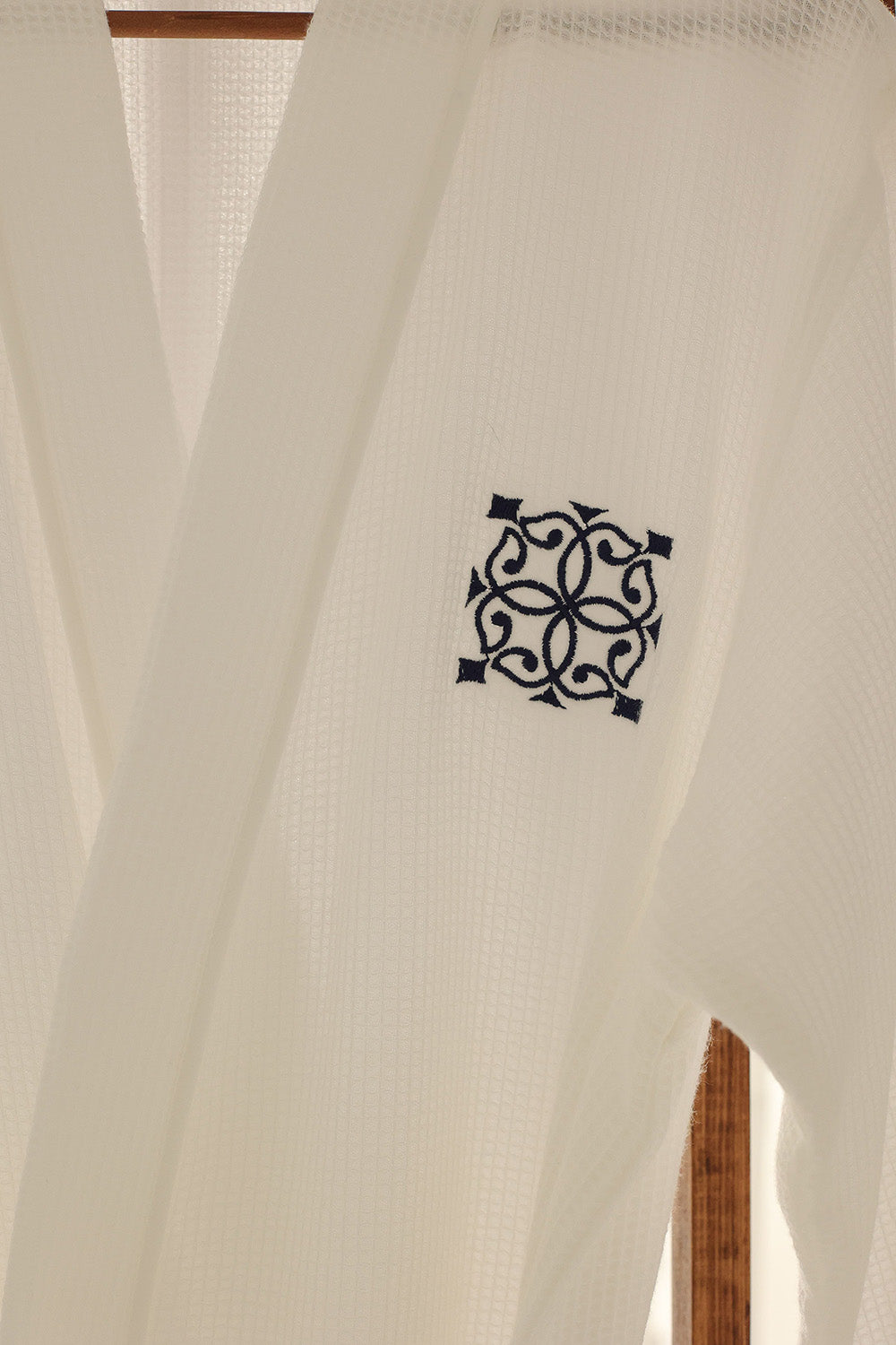 Km Home Collection-Mira Waffle Bornoz-Bornoz-7-fleurdirect.live