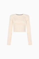 Kntlgy-Future Knit Bej Crop Kazak-Kazak & Triko-1-fleurdirect.live