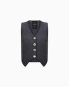 Kntlgy-Multi Button Ribbed Yelek-Yelek-1-fleurdirect.live