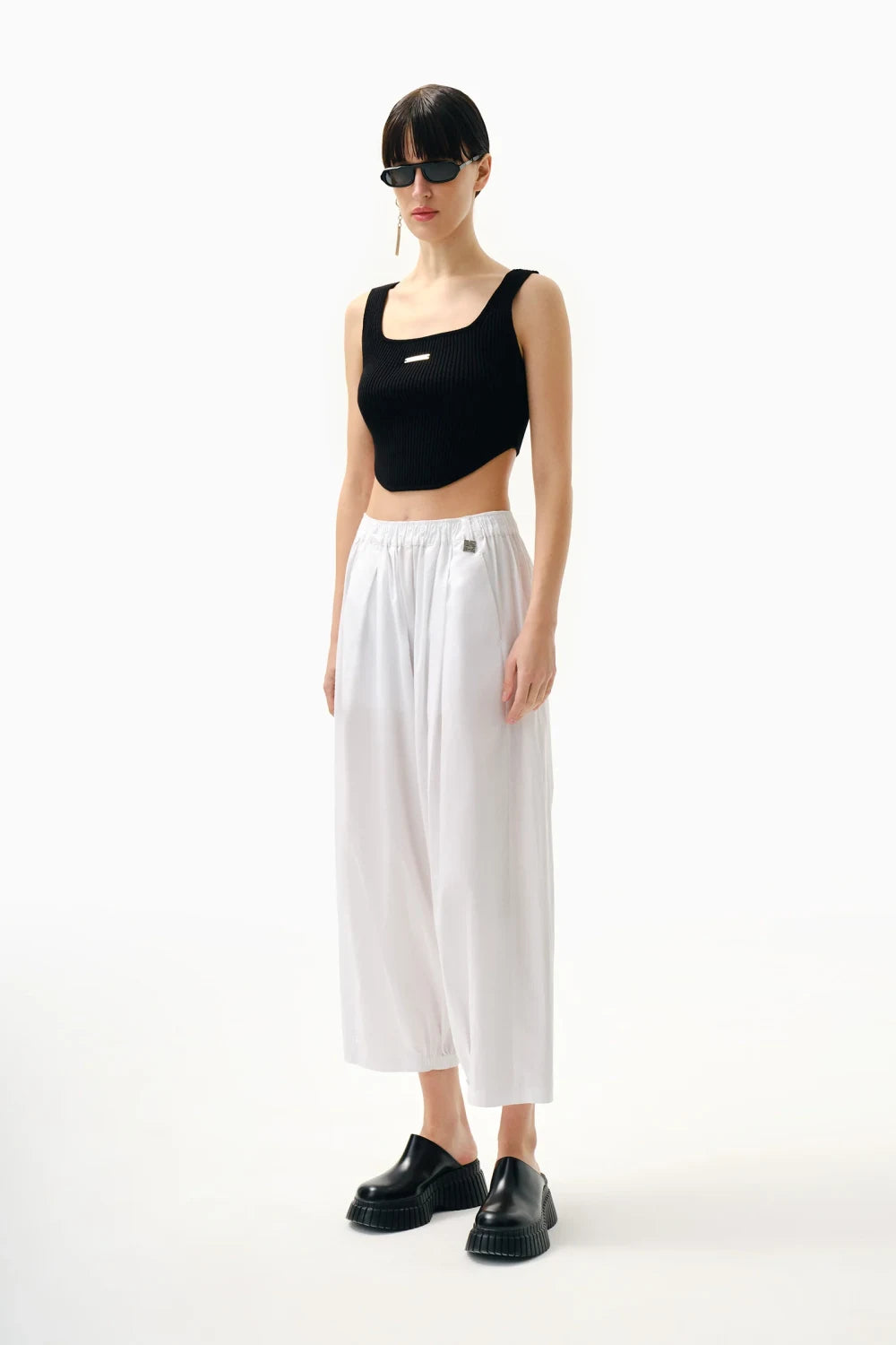 Kntlgy-SORUNLU - Crooked Triko Crop Top-Top-2-fleurdirect.live