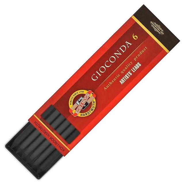 Koh İ Noor-Koh I Noor Portmin Kalem Yedeği 5,6 Mm Black 6'lı-Çizim Kalemi-1-fleurdirect.live