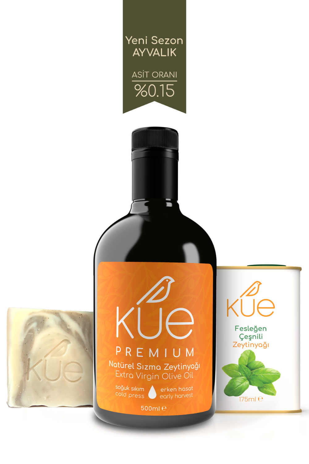 Kue Olive Oil-Natürel Sızma Zeytinyağı Feleğen Çeşnili Zeytinyağı Ve Zeytinyağı Sabunu Tanışma Paketi-Bitkisel Ürünler-1-fleurdirect.live