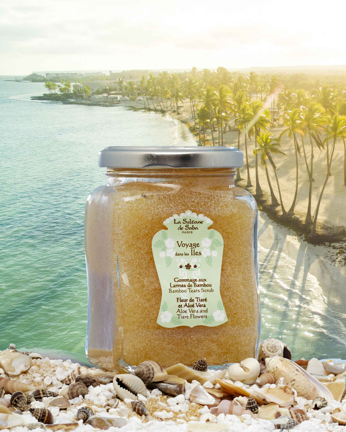 La Sultane De Saba-Bamboo Tears Scrub Aloe Vera And Tiare Flower - Tahiti-Peeling-2-fleurdirect.live