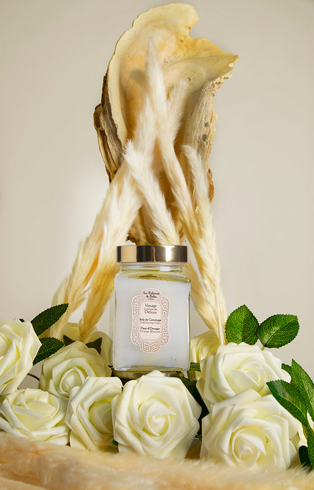 La Sultane De Saba-Salt Scrub Orange Blossom - Delices-Peeling-2-fleurdirect.live