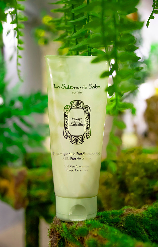 La Sultane De Saba-Silk Protein Scrub Green Tea & Ginger - Darjeeling-Peeling-2-fleurdirect.live