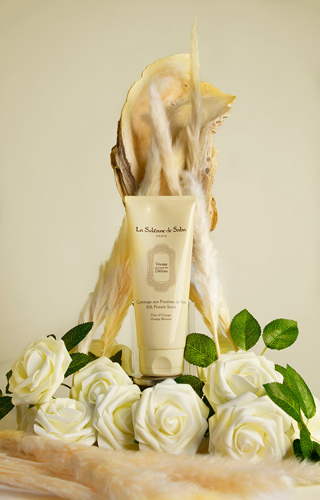 La Sultane De Saba-Silk Protein Scrub Orange Blossom - Delices-Peeling-2-fleurdirect.live
