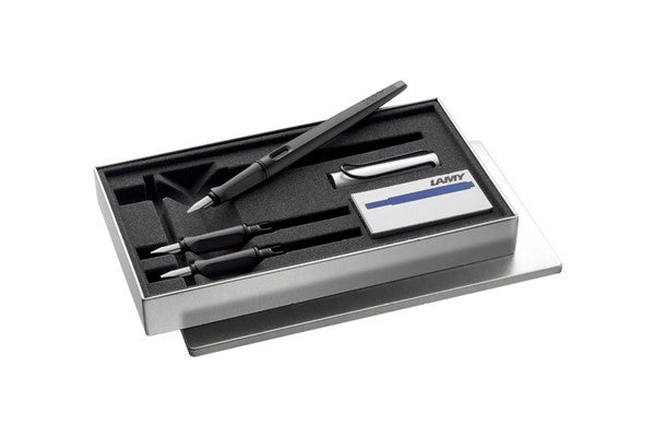 Lamy-Joy Al Dolma Kalem Seti 1 Klm+3 Uç Mat Siyah-Ajanda-1-fleurdirect.live