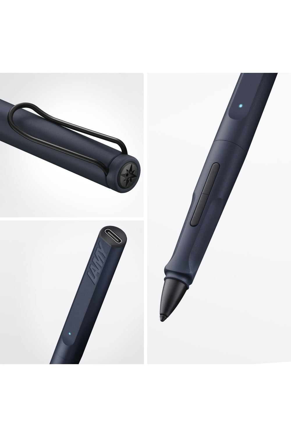Lamy-Safari Note + Ipad Tablet Kalemi Çelik Siyah (Mavi Tonlu)-Dijital Kalem-6-fleurdirect.live