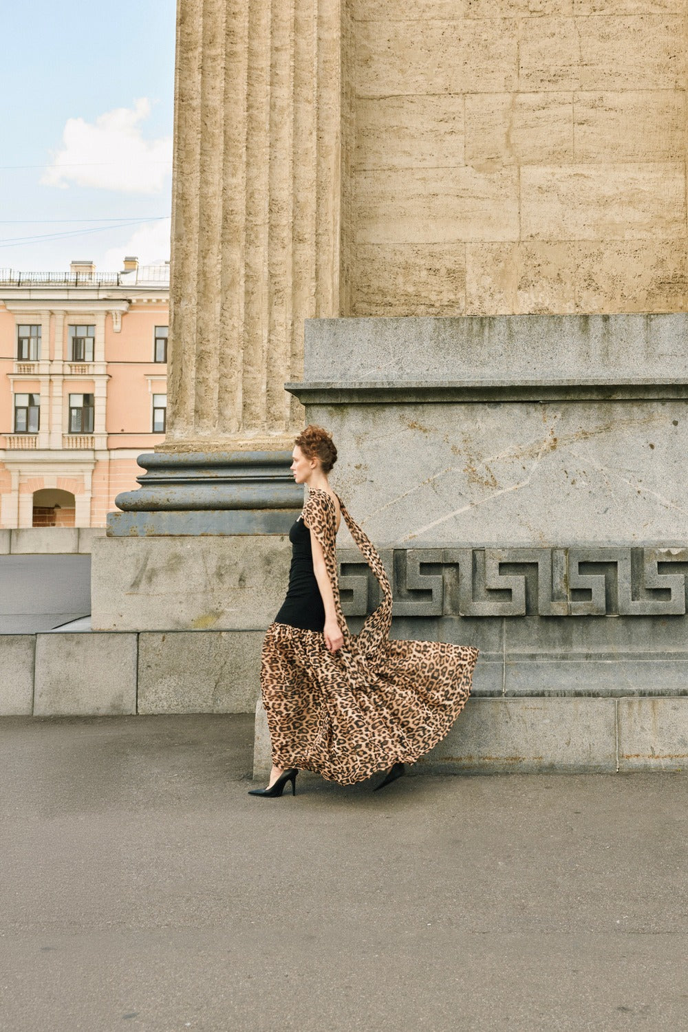 Jadie Maxi Elbise Leopar