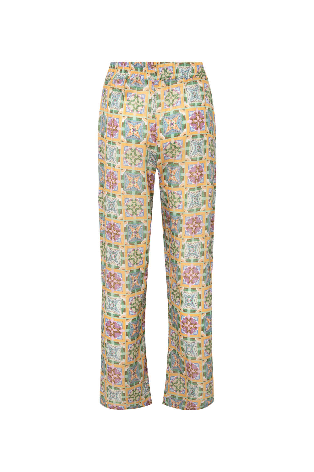 Le-Monade Dreams-Girlfriend Geometrik Desenli Pantolon-Pantolon-2-fleurdirect.live