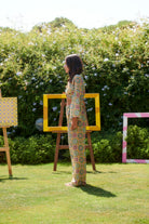 Le-Monade Dreams-Girlfriend Geometrik Desenli Pantolon-Pantolon-4-fleurdirect.live