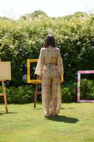 Le-Monade Dreams-Girlfriend Geometrik Desenli Pantolon-Pantolon-5-fleurdirect.live