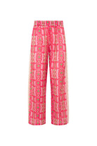 Le-Monade Dreams-Pembe Bulut Desenli Kopanakli Detaylı Pantolon-Pantolon-1-fleurdirect.live