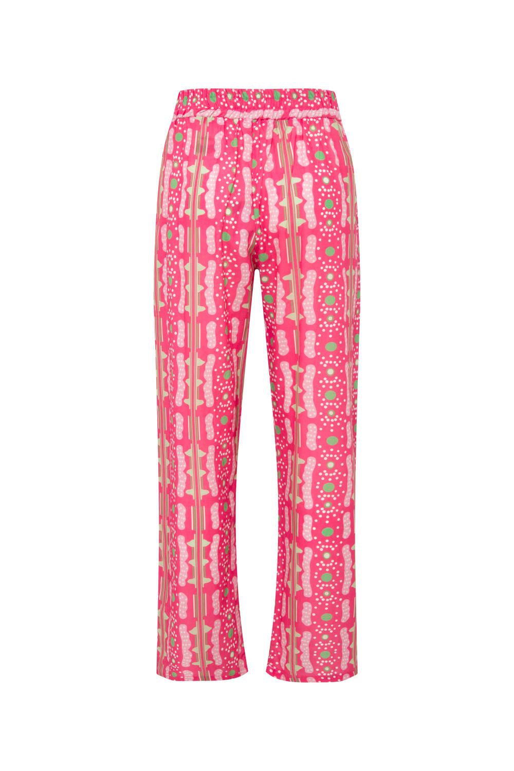 Le-Monade Dreams-Pembe Bulut Desenli Pantolon-Pantolon-2-fleurdirect.live