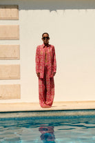 Le-Monade Dreams-Pembe Bulut Desenli Pantolon-Pantolon-4-fleurdirect.live