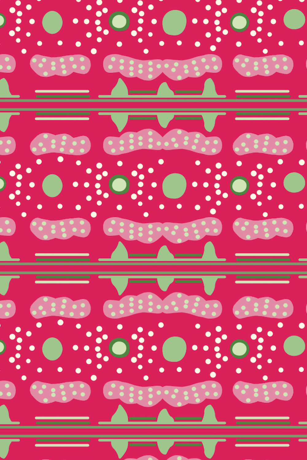 Le-Monade Dreams-Pembe Bulut Desenli Pantolon-Pantolon-5-fleurdirect.live