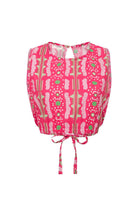 Le-Monade Dreams-Pembe Bulut Desenli Sırt Detaylı Bluz-Bluz-1-fleurdirect.live