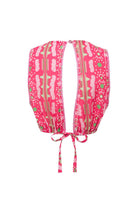 Le-Monade Dreams-Pembe Bulut Desenli Sırt Detaylı Bluz-Bluz-2-fleurdirect.live