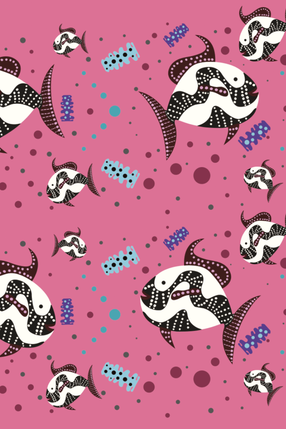 Le-Monade Dreams-SORUNLU - Pembe Balık Desenli Halter Yaka Sırt Detaylı Top-Top-6-fleurdirect.live