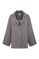 Le-Monade Dreams-SORUNLU - Üç Düğme Antrasit Blazer Ceket-Ceket-1-fleurdirect.live