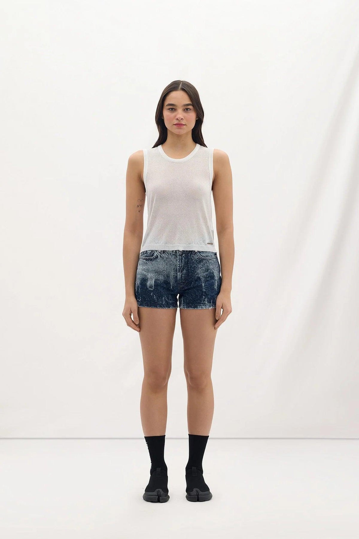 Les Benjamins-Denim Short 003-Şort-1-fleurdirect.live