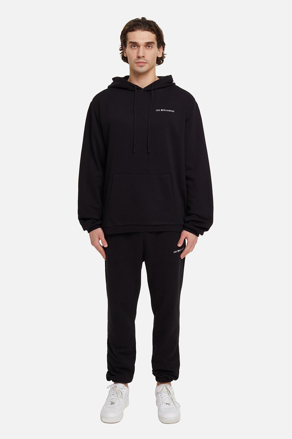 Les Benjamins-Hoodie 001 - Black-Sweatshirts & Hoodies-4-fleurdirect.live