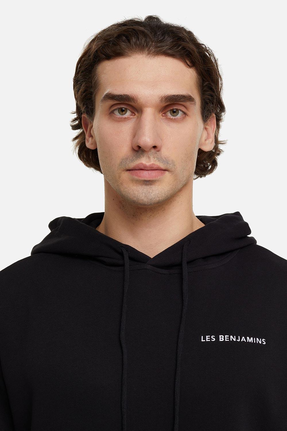 Les Benjamins-Hoodie 001 - Black-Sweatshirts & Hoodies-5-fleurdirect.live