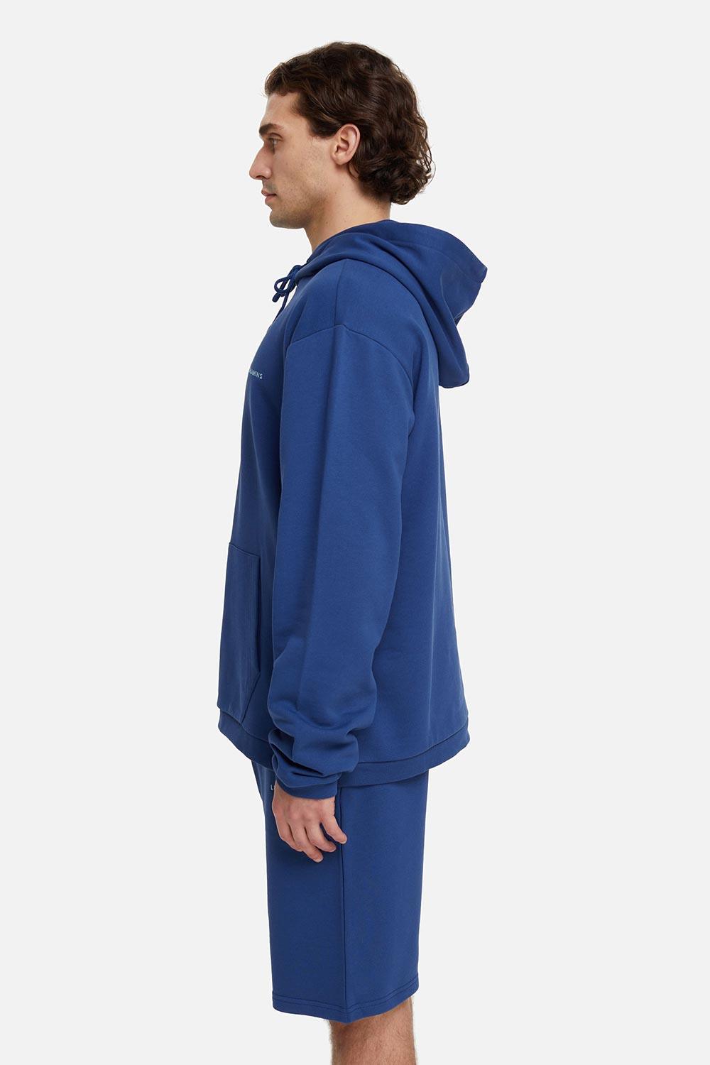 Les Benjamins-Hoodie 002 - Navy-Sweatshirts & Hoodies-3-fleurdirect.live