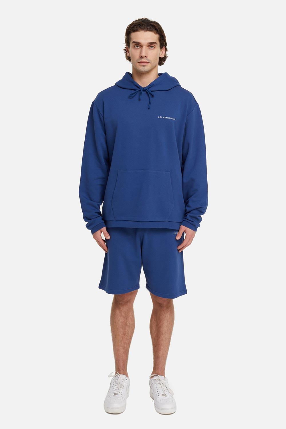 Les Benjamins-Hoodie 002 - Navy-Sweatshirts & Hoodies-5-fleurdirect.live