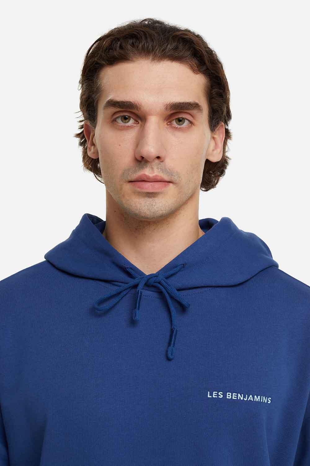 Les Benjamins-Hoodie 002 - Navy-Sweatshirts & Hoodies-6-fleurdirect.live