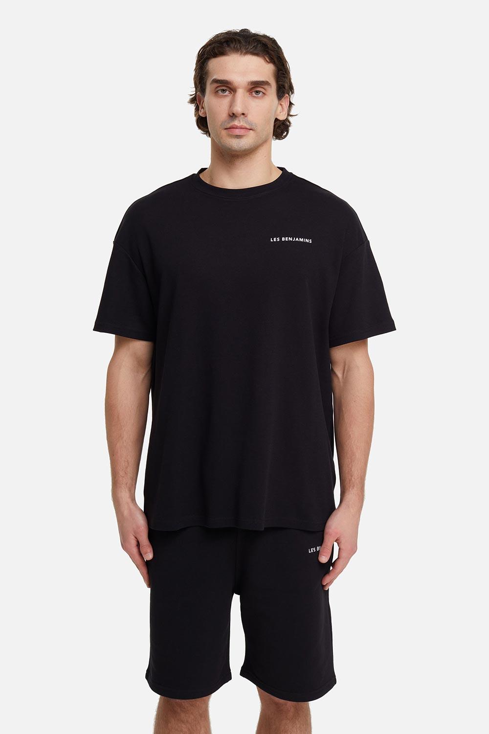 Les Benjamins-Oversized Tee 001 - Black-T-Shirts-1-fleurdirect.live