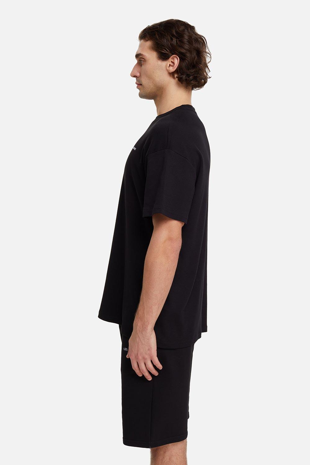 Les Benjamins-Oversized Tee 001 - Black-T-Shirts-6-fleurdirect.live
