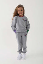 Let's Be Friends-Jogger Pantolon - Gri Melanj-Eşofman-1-fleurdirect.live