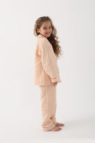 Let's Be Friends-Organik Muslin Pijama Takımı - Pudra-Pijama Takımı-2-fleurdirect.live