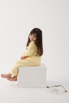 Let's Be Friends-Organik Muslin Pijama Takımı - Sarı-Pijama Takımı-3-fleurdirect.live