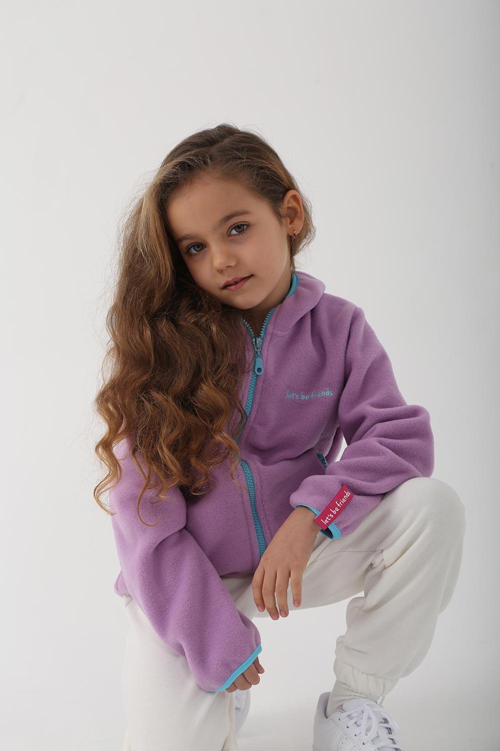 Let's Be Friends-Polar Zipli Hoodie - Lila-Sweatshirts & Hoodies-1-fleurdirect.live