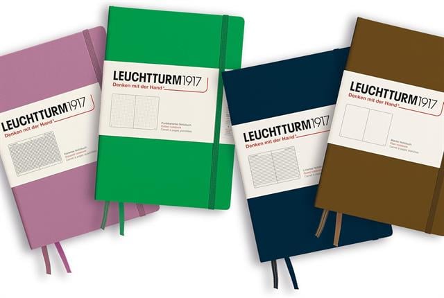Leuchtturm 1917-2025 Colors Orta Boy (A5), Sert Kapak, 251 Sayfa, Çizgisiz Defter Spring Leaf 372192-Defter-2-fleurdirect.live