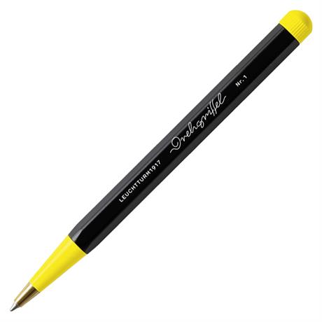 Leuchtturm 1917-Leuchtturm 1917 X Bauhaus Edition Drehgriffel Black / Yellow Ballpoint Pen Tükenmez Kalem 366571-Tükenmez Kalem-1-fleurdirect.live