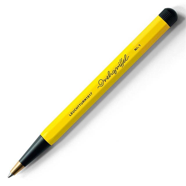 Leuchtturm 1917-Leuchtturm 1917 X Bauhaus Edition Drehgriffel Yellow / Black Ballpoint Pen Tükenmez Kalem 366204-Tükenmez Kalem-1-fleurdirect.live