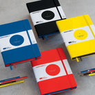 Leuchtturm 1917-Leuchtturm1917 Bauhaus Serisi Not Defteri, Orta Boy (A5), Sert Kapak, 251 Sayfa Mavi Noktalı Defter Red 359619-Noktalı-5-fleurdirect.live