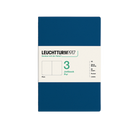 Leuchtturm1917 Jottbook Pur A5 80 Numaralandırılmış Sayfa Düz 3'Lü Paket Defter Indigo 400693