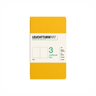 Leuchtturm1917 Jottbook Pur A5 80 Numaralandırılmış Sayfa Düz 3'Lü Paket Defter Sunflower 400690