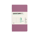 Leuchtturm1917 Jottbook Pur A6 64 Numaralandırılmış Sayfa Noktalı 3'Lü Paket Defter Dusty Rose 400720