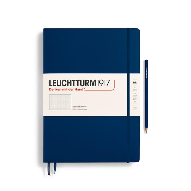 Leuchtturm 1917-Leuchtturm1917 Master Classic A4+ Noktalı Defter Navy 359869-Noktalı-1-fleurdirect.live