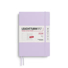 Leuchtturm 1917-Leuchtturm1917 Orta Boy (A5) 12 Aylık Ajanda Ve Not Defteri (çizgili) 2026 Yumuşak Kapak, İngilizce, Lilac372672-Özel Defterler-1-fleurdirect.live