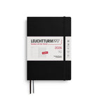 Leuchtturm 1917-Leuchtturm1917 Orta Boy (A5) 12 Aylık Ajanda Ve Not Defteri (çizgili) 2026 Yumuşak Kapak, İngilizce, Siyah 372671-Özel Defterler-1-fleurdirect.live